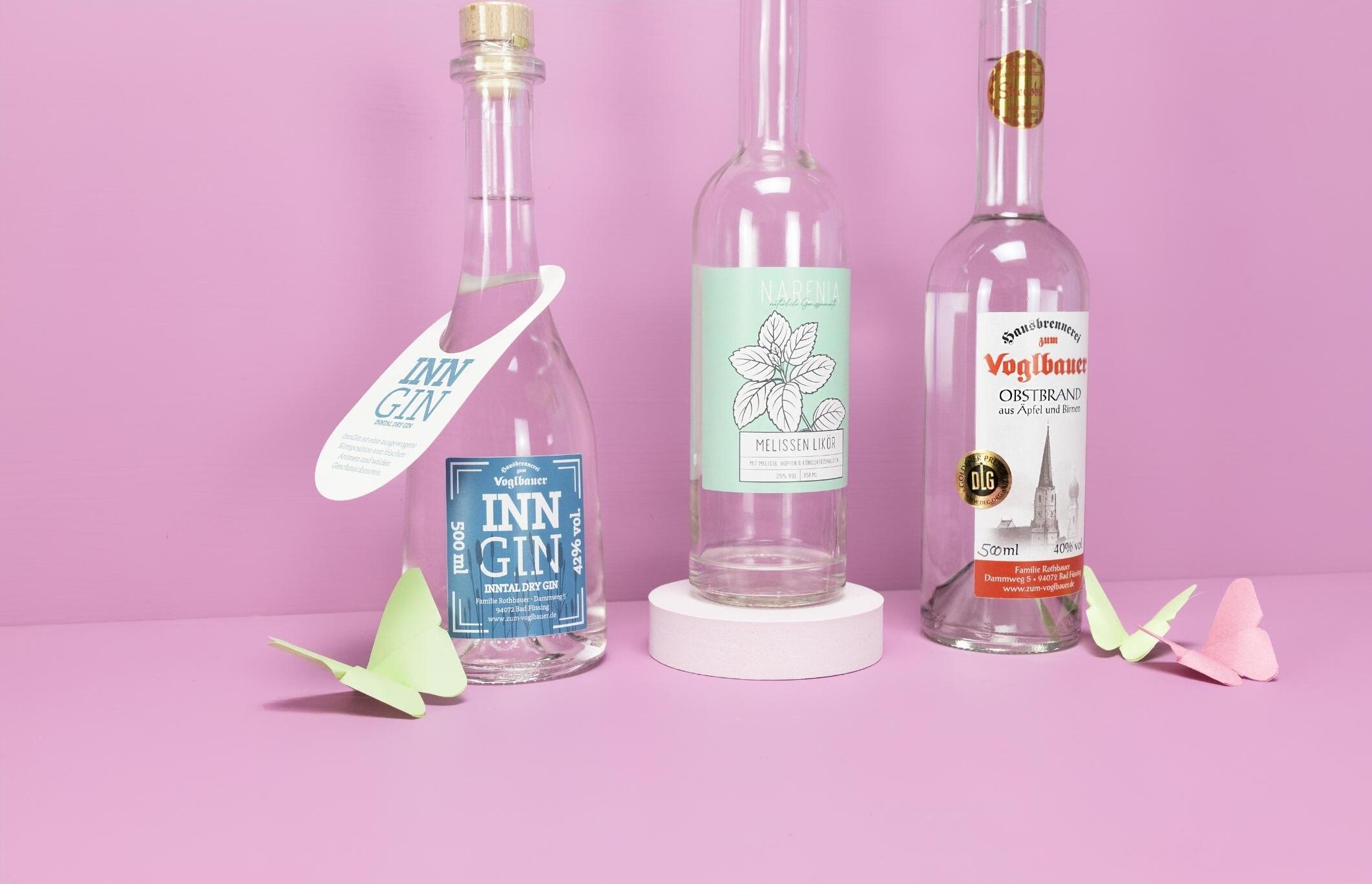 Rollenetiketten für Tiegel und Flaschen